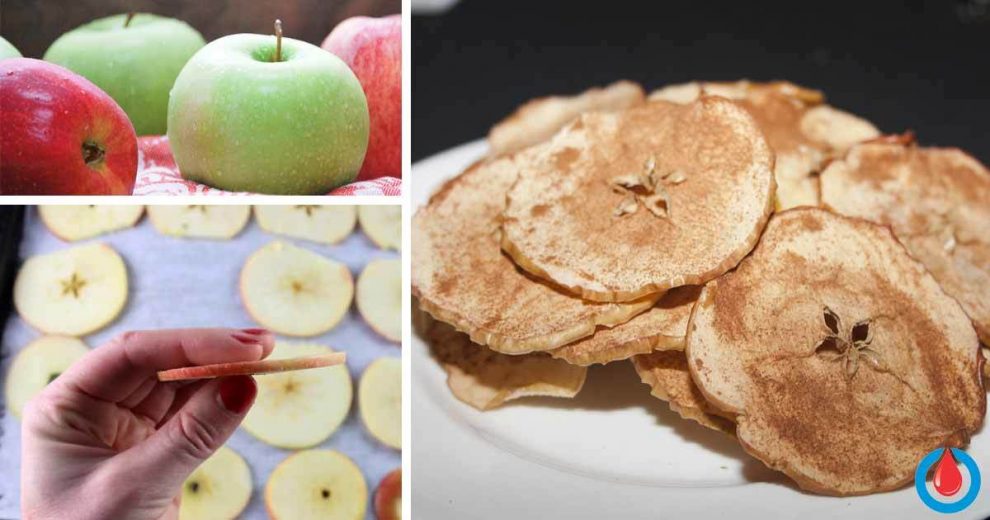 Cinnamon Apple Chips - Delicious Snack That Doesn't Affect Blood Sugar and Weight